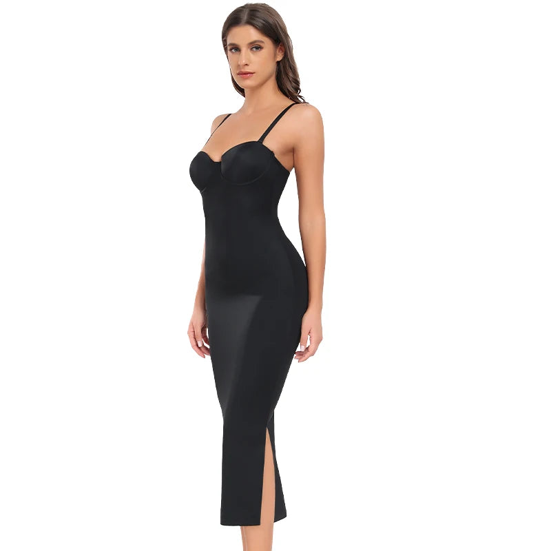 Full-Length Shapewear Slip Dress